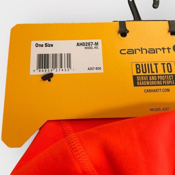 Carhartt Mens Force Helmet Liner Mask One Size Orange Balaclava New (c) - Picture 7 of 7